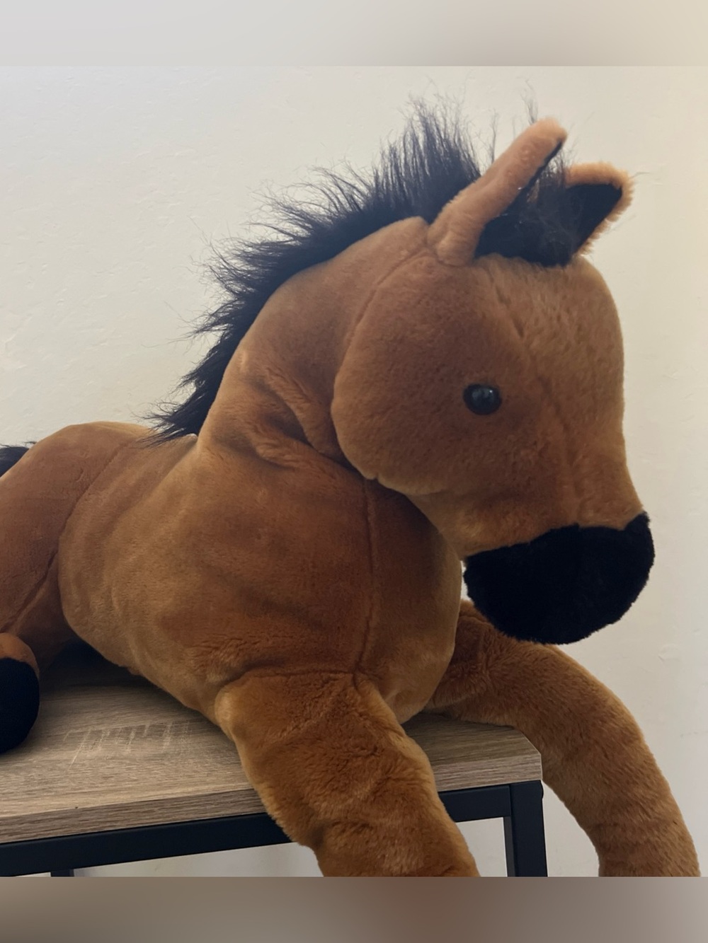 Best Made Toys Bay Chestnut Horse Pony Plush Stuffed Brown Black Mane Large 26”